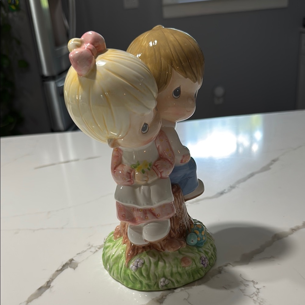 Precious Moments 2002 A Penny For Your Thoughts Ceramic Bank Enesco - Picture 2 of 8
